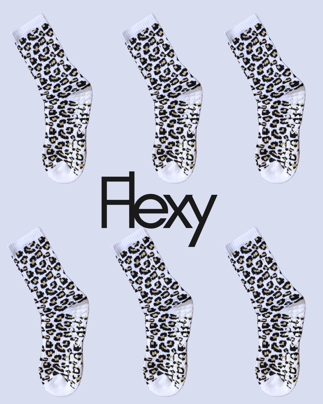 Animal Print Grip Socks