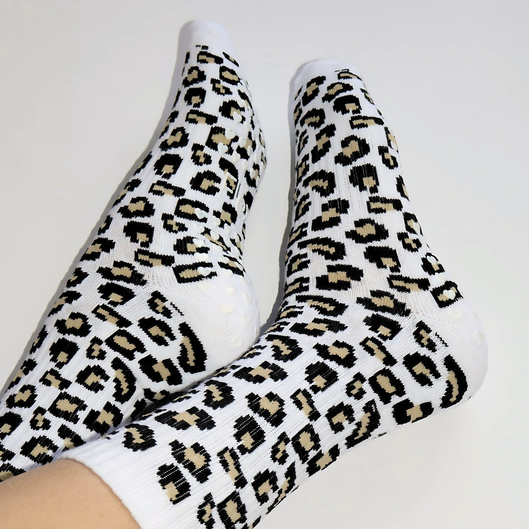 Animal Print Grip Socks