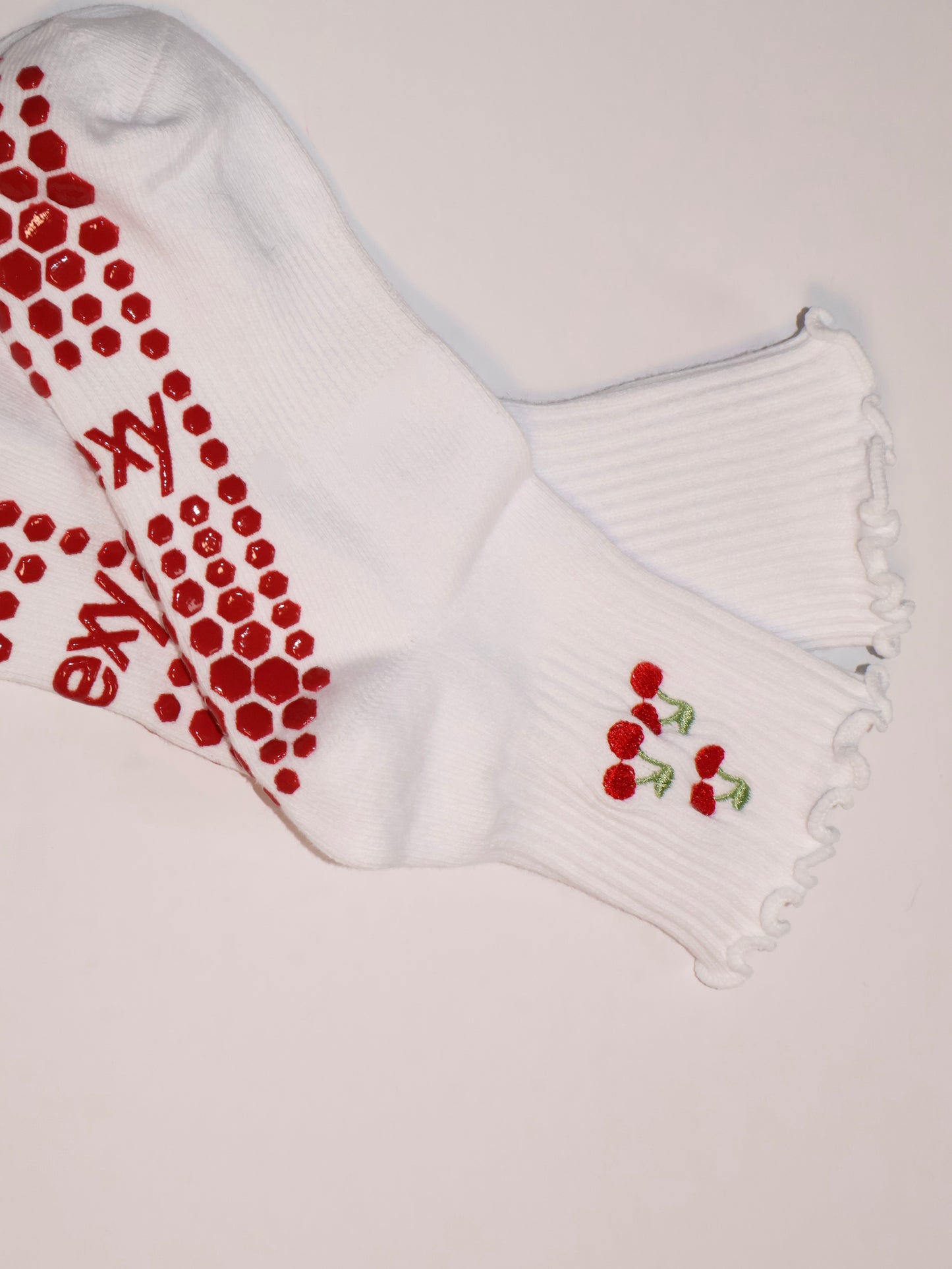 CHERRY GRIPPY SOCKS