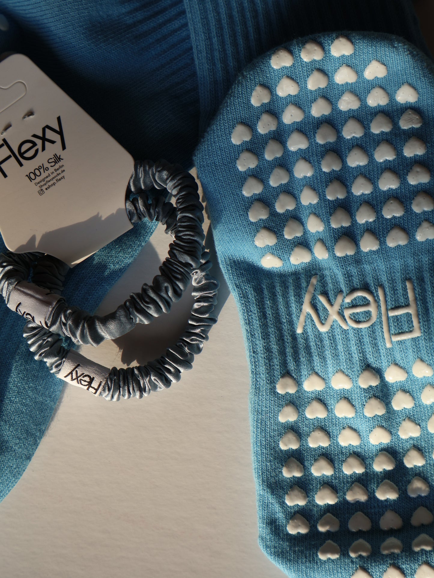 Sky Blue Grip Socks