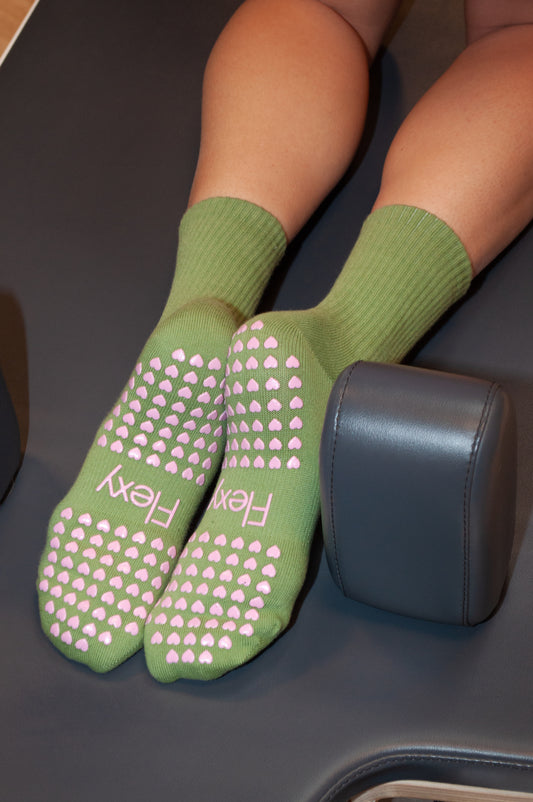 Matcha Grip Socks
