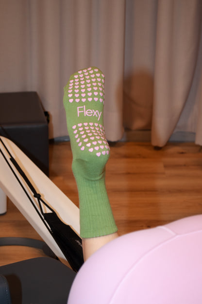 Matcha Grip Socks